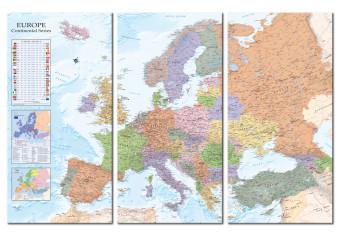 Tablero decorativo en corcho World Maps: Europe II [Cork Map]