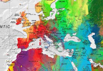 Cuadro moderno Maps: Colourful Finesse II