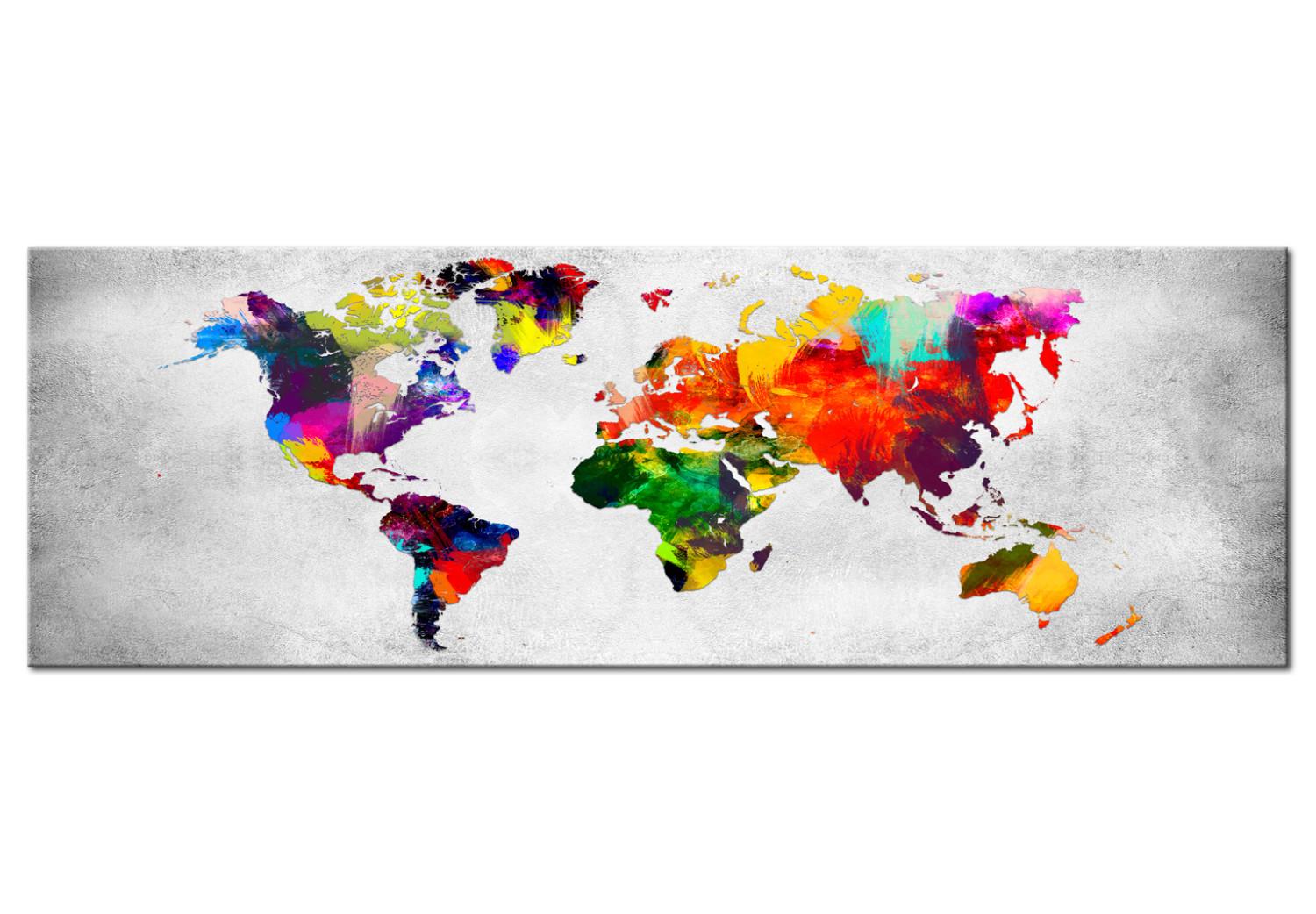 Cuadro decorativo World Map: Coloured Revolution