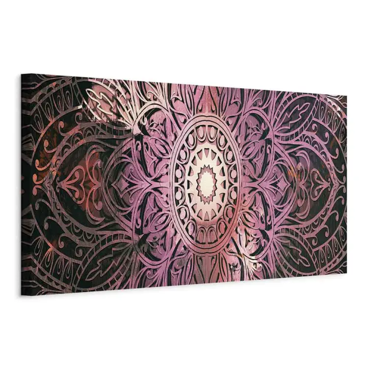 Cuadro Mandala rubí impreso en lienzo para pared - Zen - tienda bimago