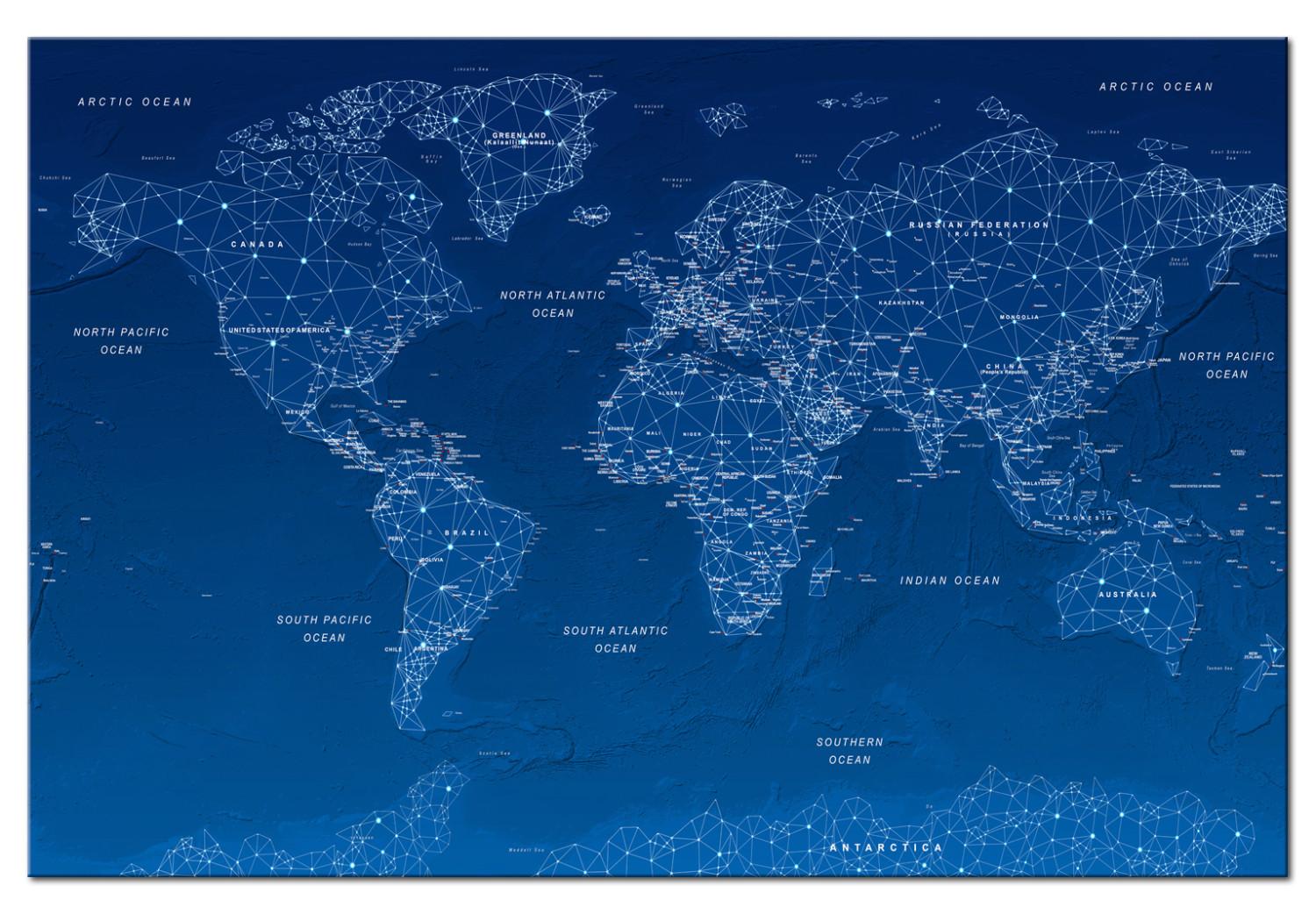 Cuadro decorativo World Map: World Connection 