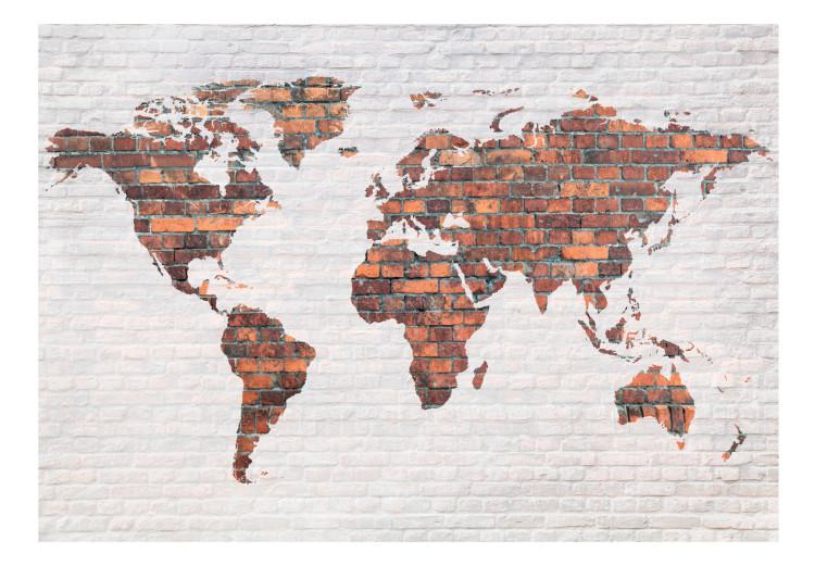 World Map: Brick Wall