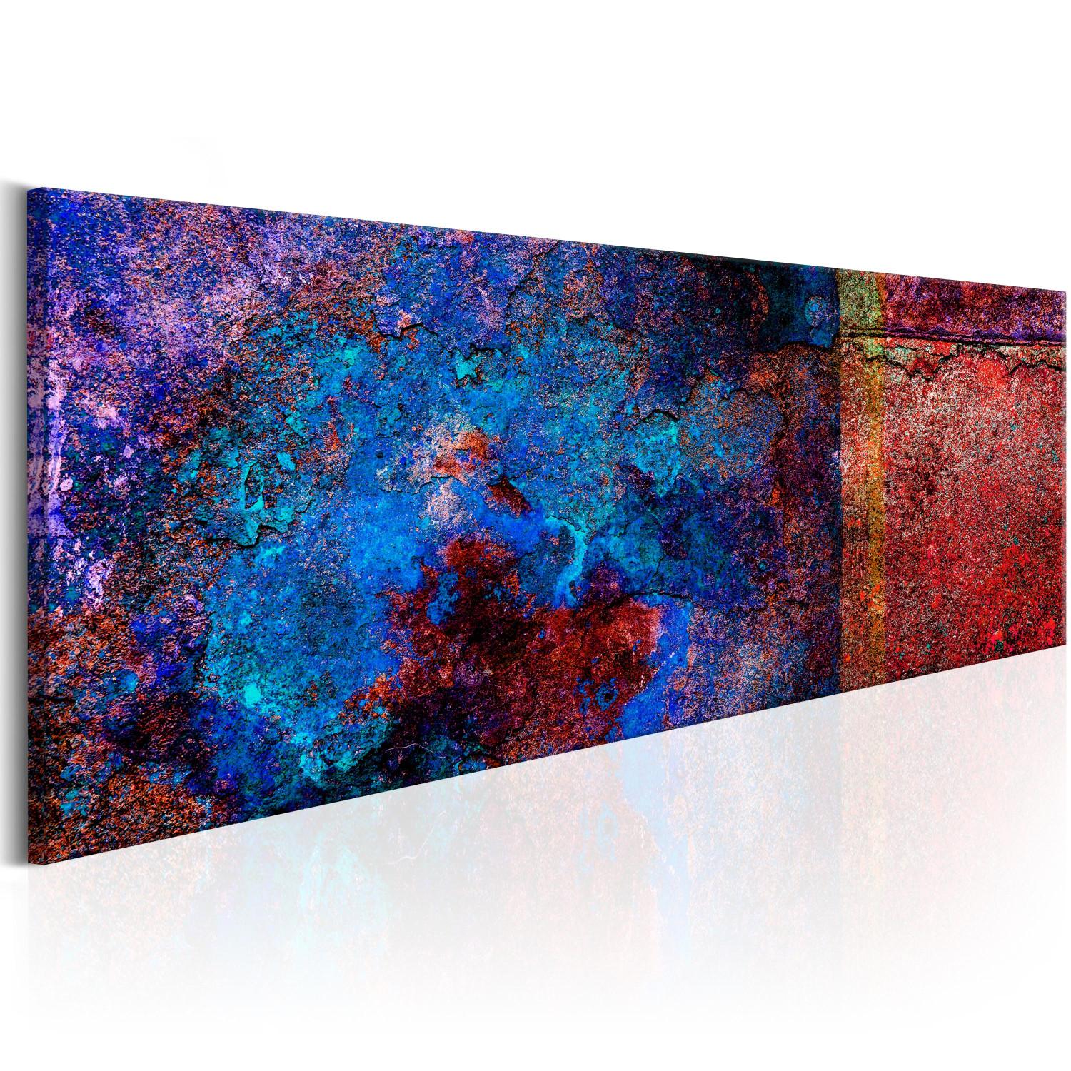 Cuadro Profundidad marina - textura áspera de metal en colores abstractos