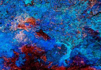 Cuadro Profundidad marina - textura áspera de metal en colores abstractos