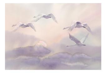 Fotomural decorativo Flying Swans