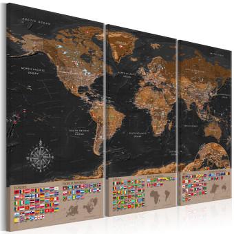 Cuadro World: Brown Map II