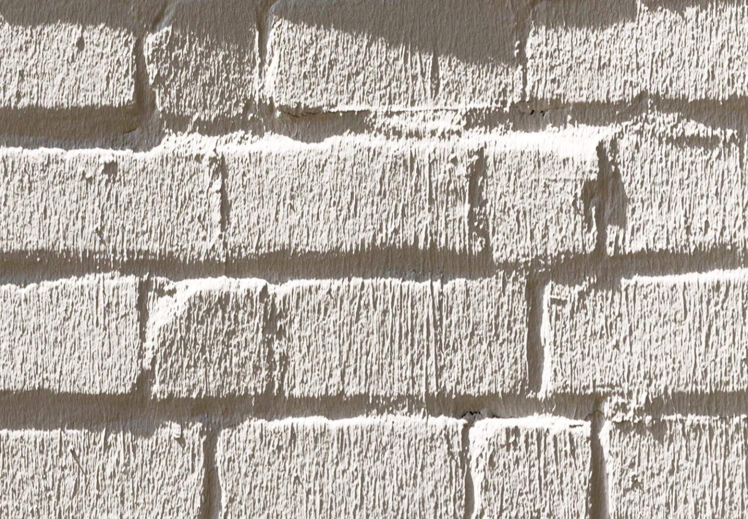 Fotomural Muro de ladrillos - fondo industrial con textura de piedras grises
