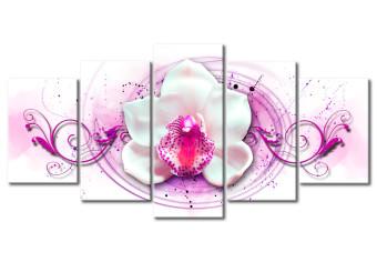 Cuadro decorativo Orquídea - expresión en rosa