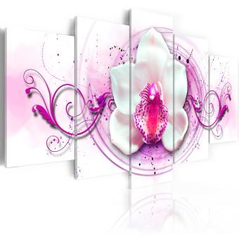 Cuadro decorativo Orquídea - expresión en rosa