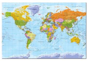 Decoración en corcho Mapa del mundo: Orbis Terrarum [Tablero corcho DE]