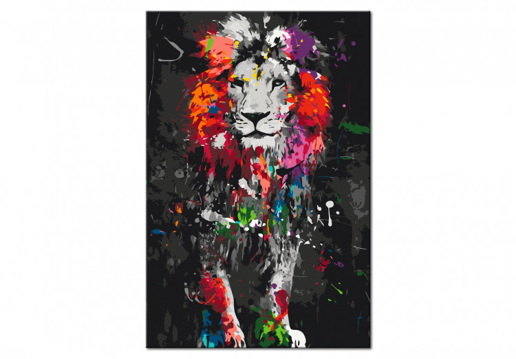  Dibujo para pintar con números Colourful Animals: Lion 127300 additionalImage 6