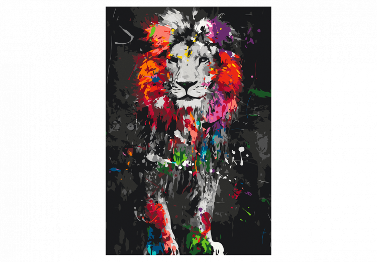  Dibujo para pintar con números Colourful Animals: Lion 127300 additionalImage 7