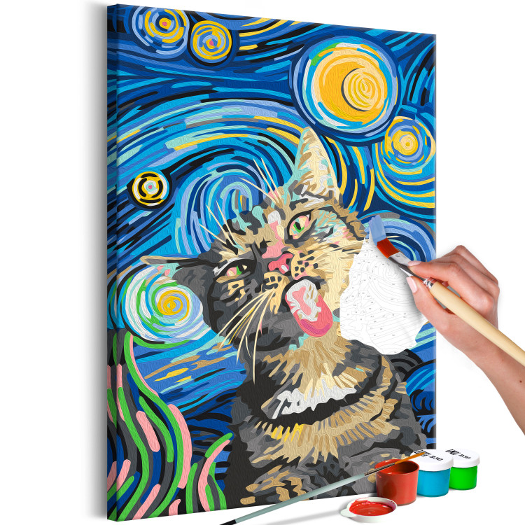 Cuadro numerado para pintar Freaky Cat 135200 additionalImage 3