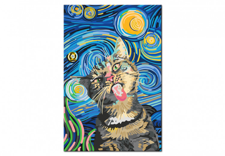 Cuadro numerado para pintar Freaky Cat 135200 additionalImage 5