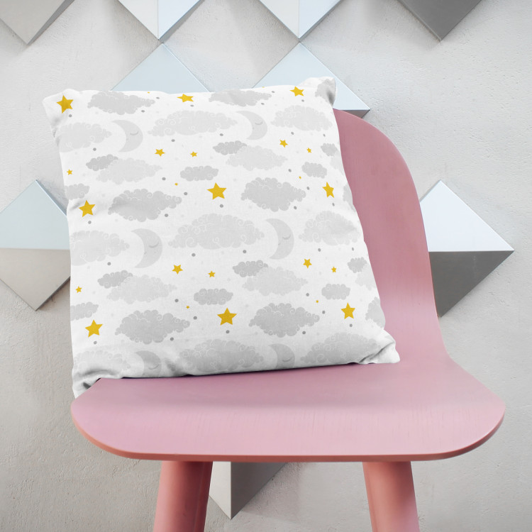 Cojín de microfibra Heavenly image - composition with moon, clouds and yellow stars cushions 147000 additionalImage 2