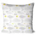 Cojín de microfibra Heavenly image - composition with moon, clouds and yellow stars cushions 147000
