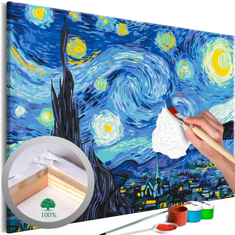 Cuadro para pintar con números Van Gogh's Starry Night - Kits de