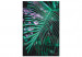 Cuadro para pintar con números Morning Freshness - Green Palm Leaf With Water Drops 146210 additionalThumb 4