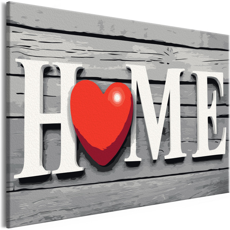Cuadro numerado para pintar Home with Red Heart 107520 additionalImage 5