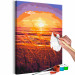 Cuadro numerado para pintar Summer Evening - Orange Sunset on the Beach Full of Grass 144620 additionalThumb 3