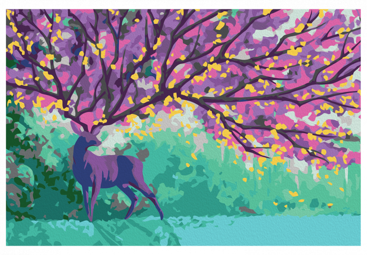 Cuadro para pintar con números Purple Deer 107530 additionalImage 7