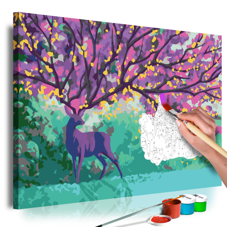 Cuadro para pintar con números Purple Deer 107530 additionalImage 3