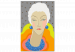 Cuadro numerado para pintar Extravagant Woman - Portrait of an Elegant Person, White Hair, Colorful Collar 144130 additionalThumb 3