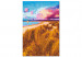 Cuadro numerado para pintar Golden Grasses - Ionian Sea Beach, Pink Clouds and a Sailboat 144530 additionalThumb 4