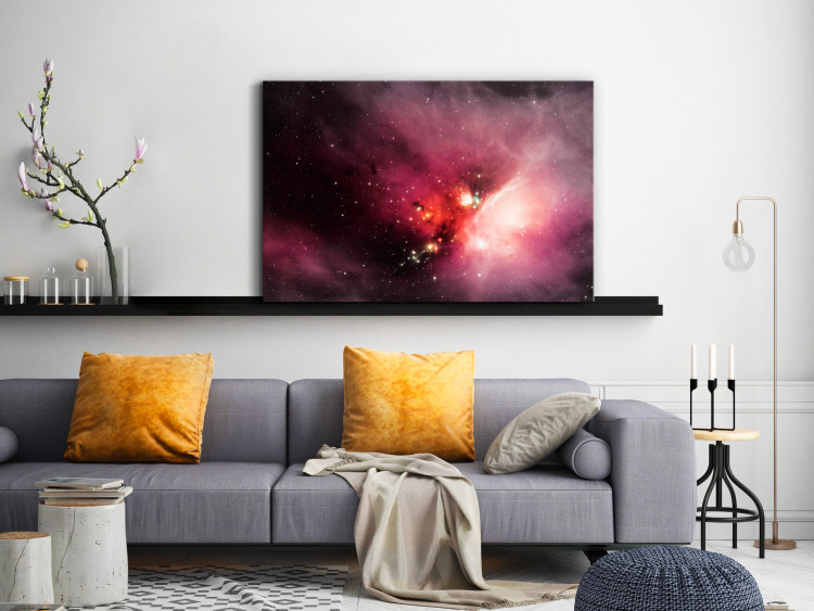 Cuadro en vidrio acrílico Rho Ophiuchi Nebula - The Birth of Stars in a Pink Sky 146440 additionalImage 6