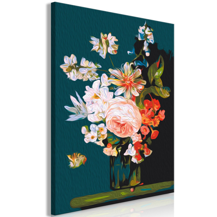 Cuadro numerado para pintar Spring Bouquet - Colorful Bunch of Peonies, Roses and Passion Flower 147340 additionalImage 6