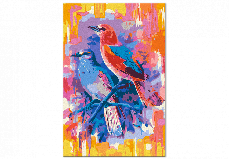 Cuadro para pintar por números Red Bird and Blue Bird 143660 additionalImage 3