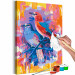 Cuadro para pintar por números Red Bird and Blue Bird 143660 additionalThumb 7