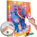 Cuadro para pintar por números Red Bird and Blue Bird 143660