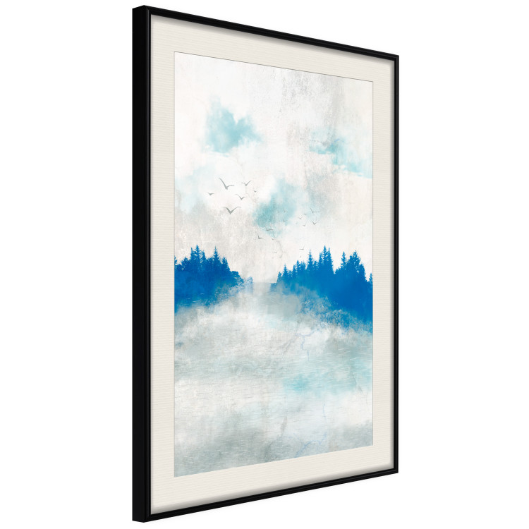 Póster Blue Forest - Delicate, Hazy Landscape in Blue Tones 145760 additionalImage 10