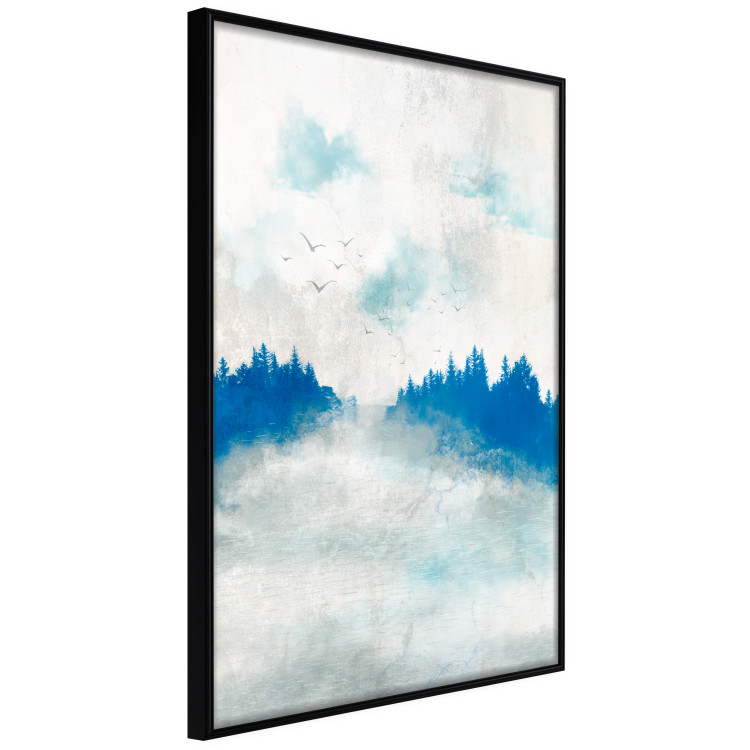 Póster Blue Forest - Delicate, Hazy Landscape in Blue Tones 145760 additionalImage 7