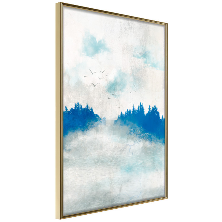 Póster Blue Forest - Delicate, Hazy Landscape in Blue Tones 145760 additionalImage 15