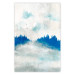 Póster Blue Forest - Delicate, Hazy Landscape in Blue Tones 145760