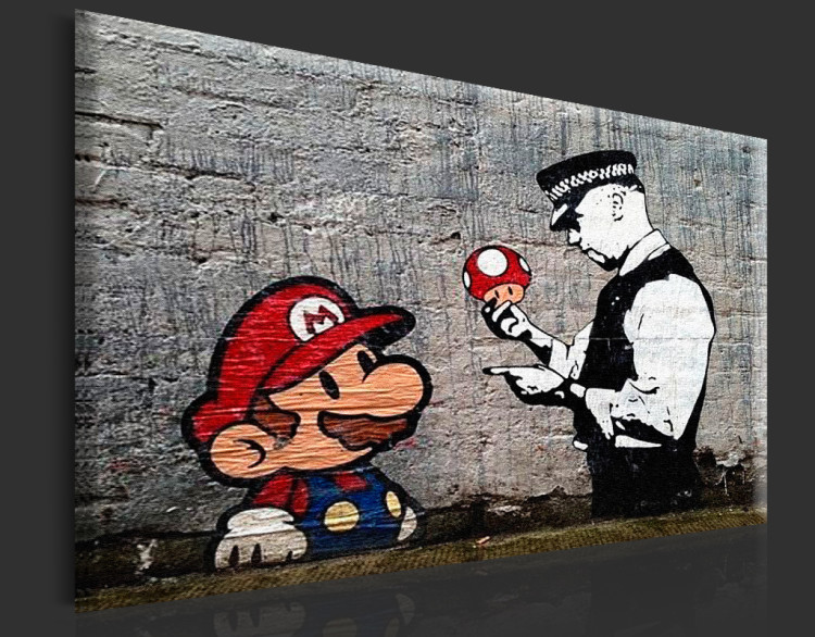 Impresión en metacrílato Mario and Cop by Banksy [Glass] 94370 additionalImage 6