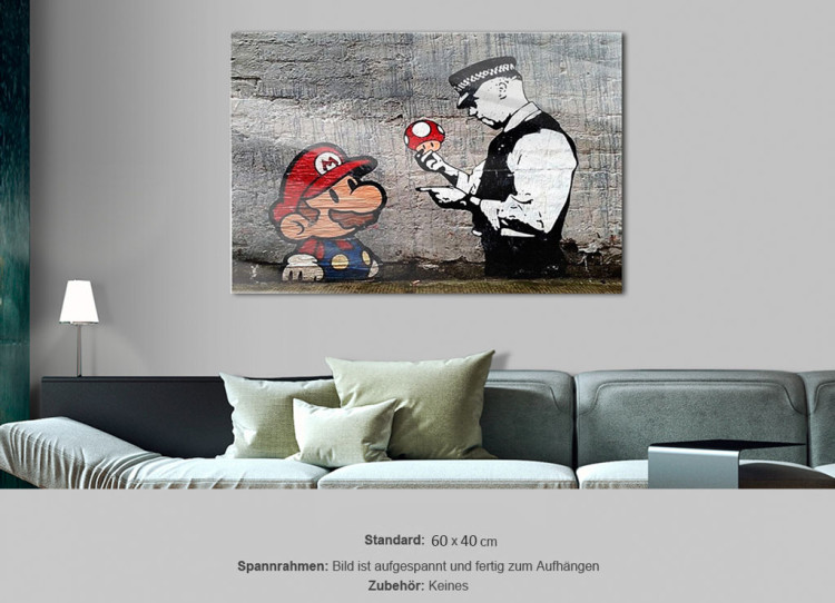 Impresión en metacrílato Mario and Cop by Banksy [Glass] 94370 additionalImage 7