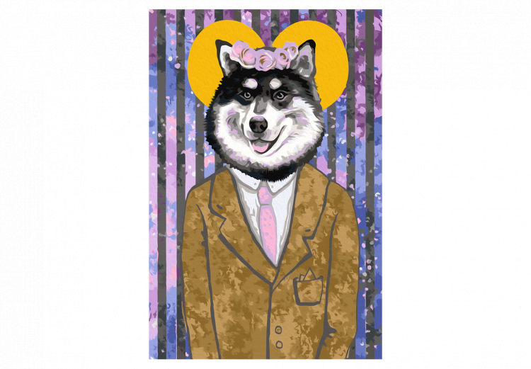 Cuadro para pintar por números Dog in Suit 108180 additionalImage 7