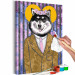 Cuadro para pintar por números Dog in Suit 108180 additionalThumb 6