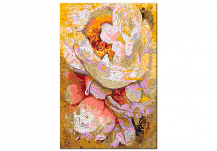  Dibujo para pintar con números White Flowers - Blooming Bright Camellia on a Golden Abstract Background 146190 additionalImage 4