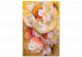  Dibujo para pintar con números White Flowers - Blooming Bright Camellia on a Golden Abstract Background 146190 additionalThumb 4