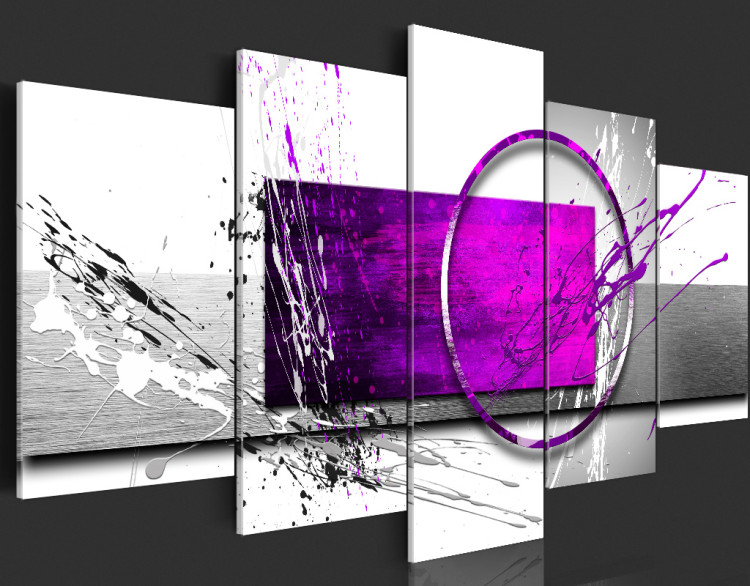 Cuadro en vidrio acrílico Purple Expression [Glass] 92390 additionalImage 6