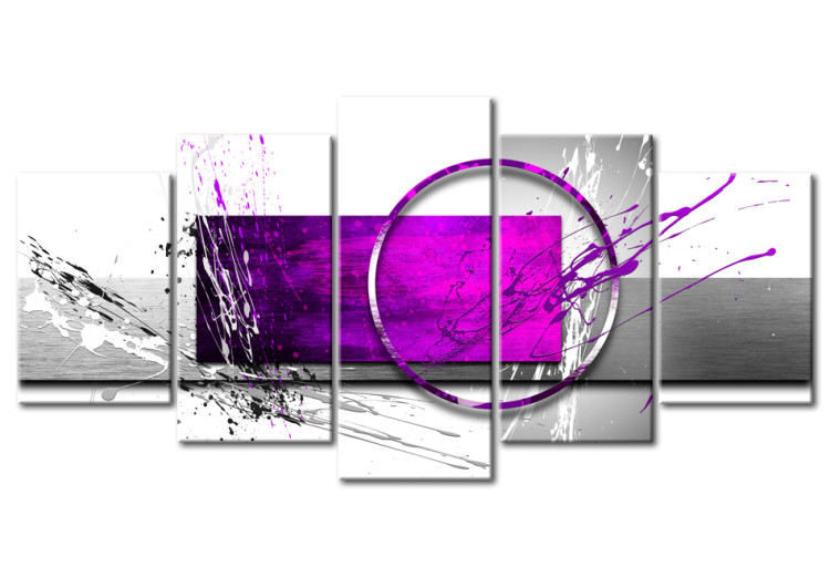 Cuadro en vidrio acrílico Purple Expression [Glass] 92390 additionalImage 2