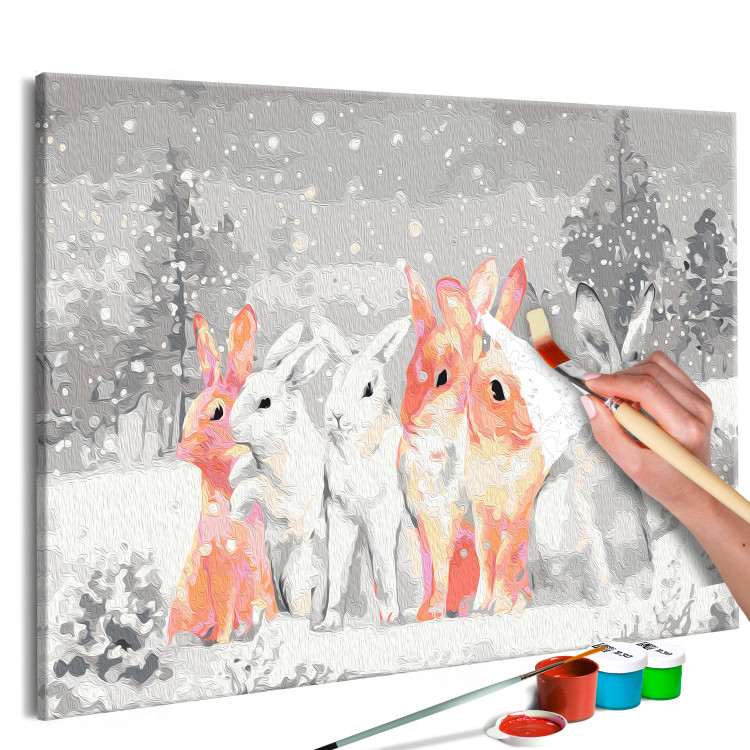 Cuadro para pintar con números Winter Bunnies 130701 additionalImage 3