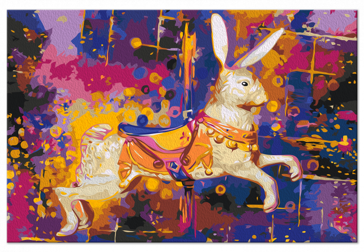 Cuadro numerado para pintar Wonderland Rabbit - Artistic Abstraction With a Dressed Animal 144101 additionalImage 5