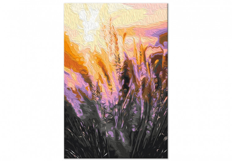 Cuadro numerado para pintar Romantic Meadow - Delicate Golden Grass at Sunset 145211 additionalImage 3