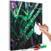 Cuadro para pintar con números Lush Nature - Long Blades of Green and Purple Grass 146211 additionalThumb 7