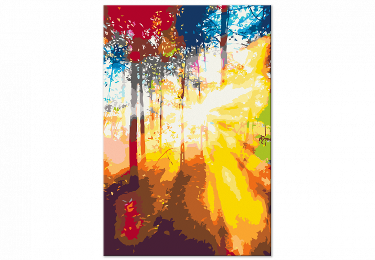 Cuadro para pintar con números Solar Blast - Sun’s Rays Penetrating the Trees 144621 additionalImage 6